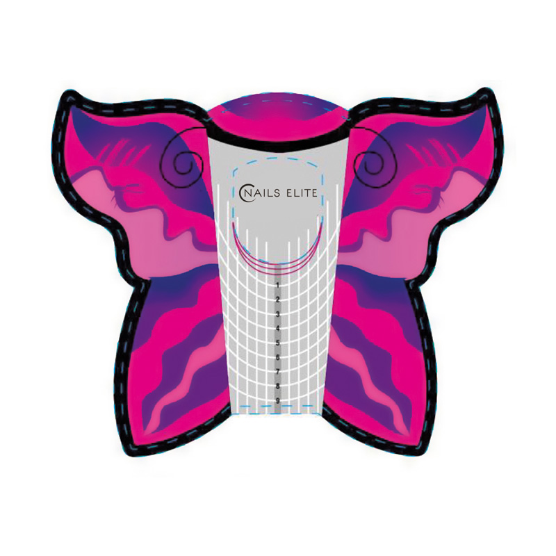 Sagome nail form autoadesive butterfly