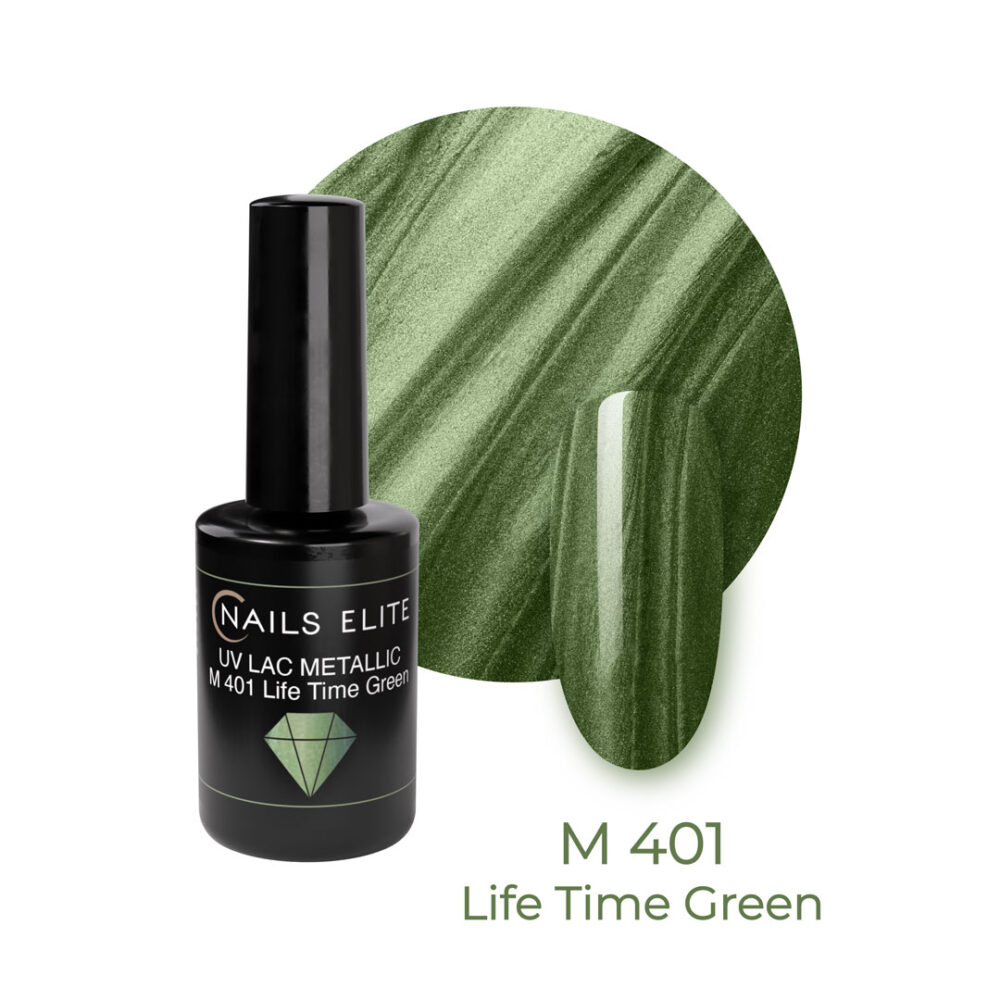 Semipermanente Uv Lac Metallic Lifetime Green M 401