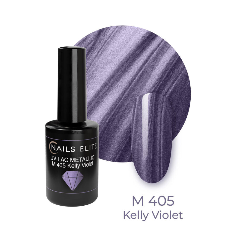 Semipermanente Uv Lac Metallic Kelly Violet M 405