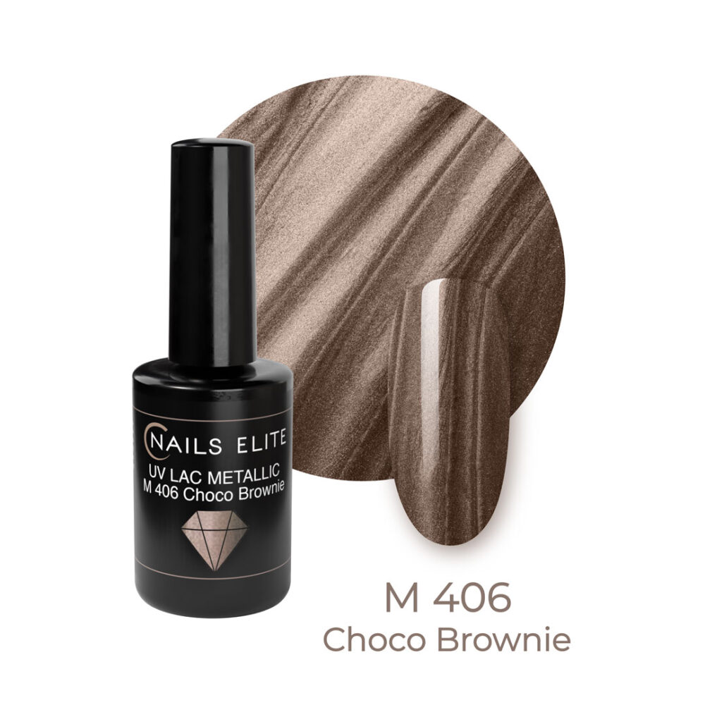 Semipermanente Uv Lac Metallic Choco Brown M 406